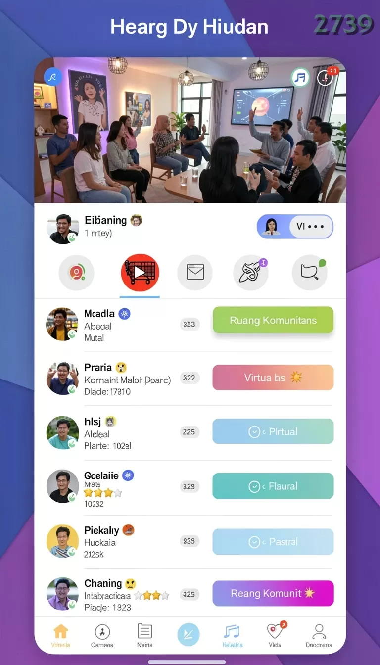 Cuplikan layar RPRPRP — menu navigasi